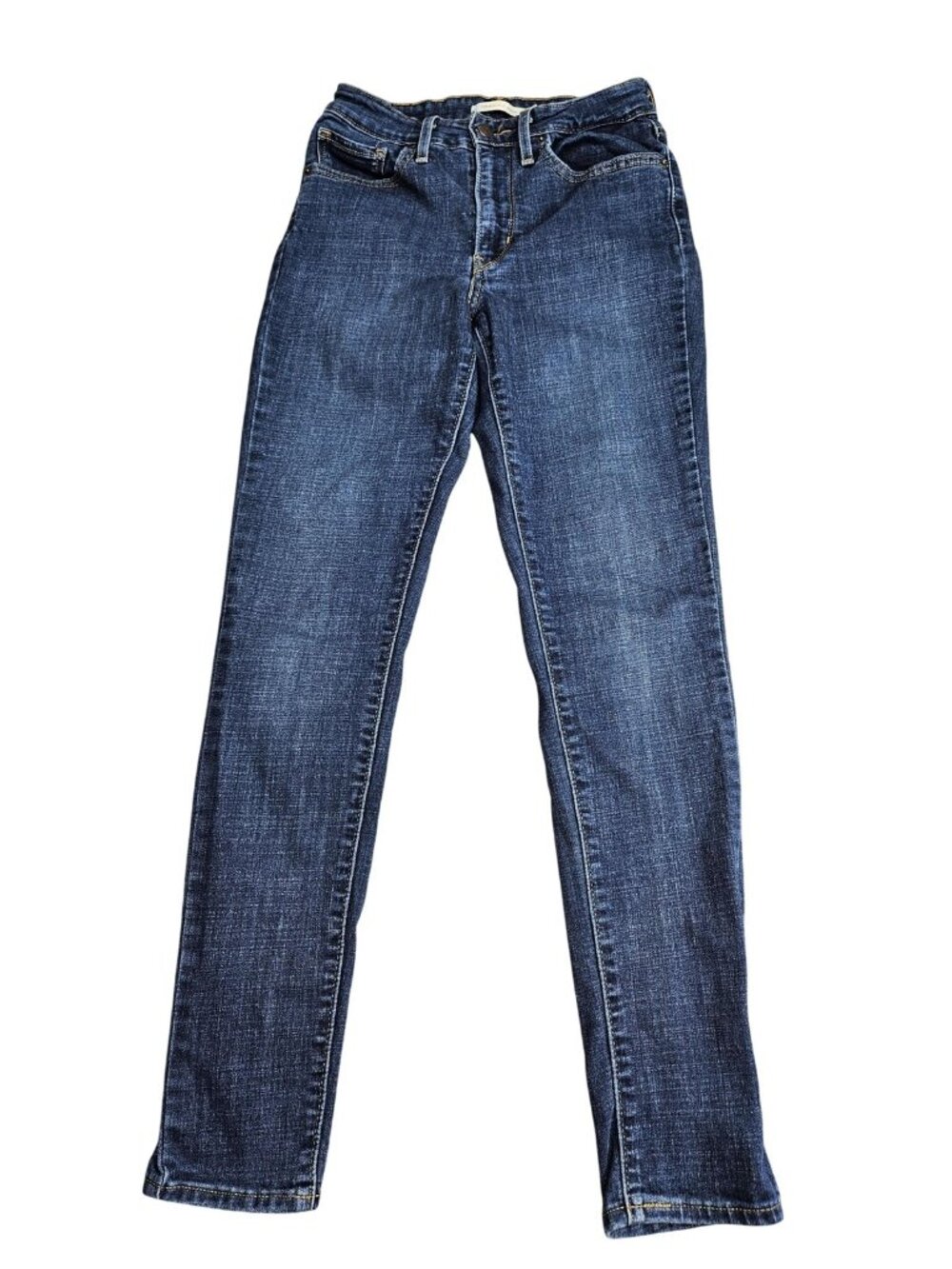 Levi's 721 High Rise Skinny Jeans Womens‎ 27 Blue Med Wash Slim Stretch Denim